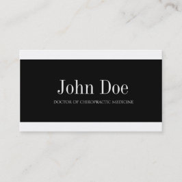 Chiropraktor W/W Visitkort