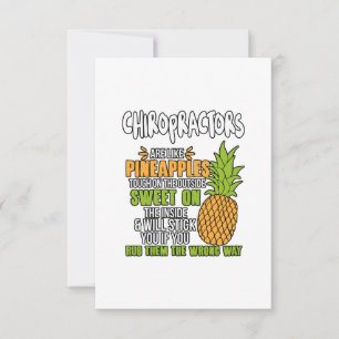 Chiropraktorer är som ananas. kort