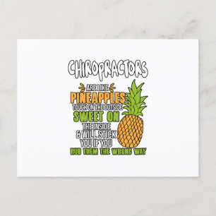Chiropraktorer är som ananas. meddelande vykort