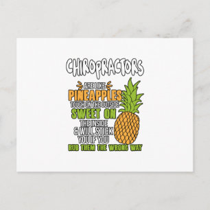 Chiropraktorer är som ananas. vykort