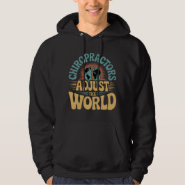 Chiropraktorer Justera World Retro Design Hoodie
