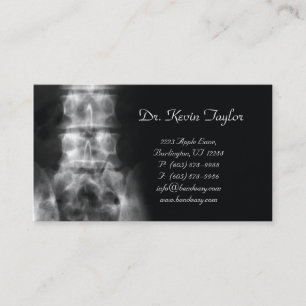 Chiroprator Affärskort Chiropraktic Xray Tidsbeställning Kort
