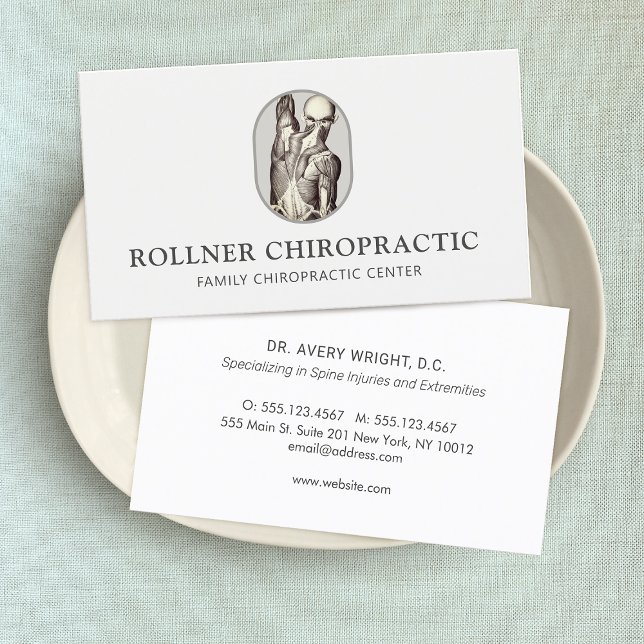 Chiroprator Chiropraktik Spinal skada Visitkort (Skapare uppladdad)