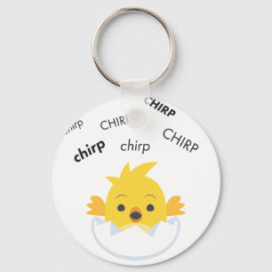 Chirp Hatching Chick Cute Emoji Nyckelring