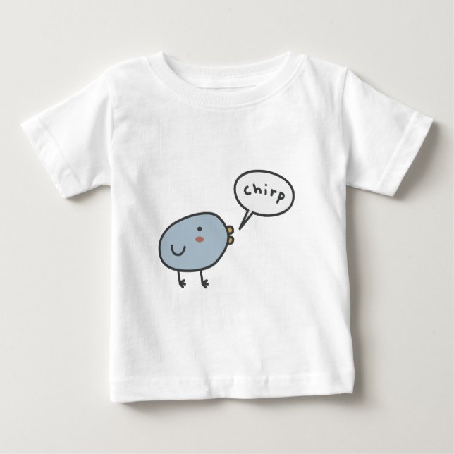 Chirpy fågel t-shirt (Framsida)