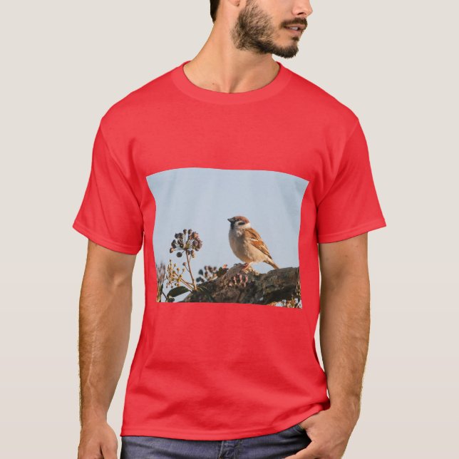 Chirpy Sparrow Bird Tee (Framsida)