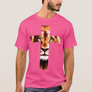 Chirstian Kor Lejon Judah Jesus Gud Faith T Shirt
