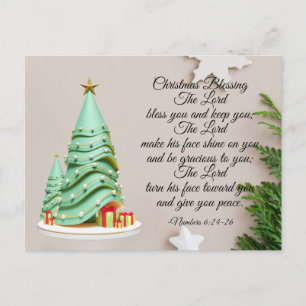Chirstmas Blating Postcard Helg Vykort