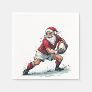 Chirstmas Fantasy Football Spela Jultomten Pappersservett