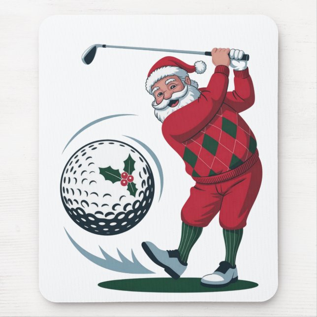Chirstmas Fantasy Golf Spela Jultomten Musmatta (Framsidan)