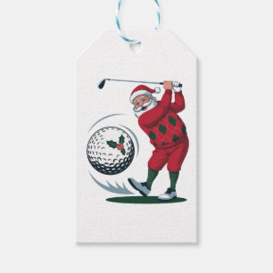 Chirstmas Fantasy Golf Spela Jultomten Presentetikett