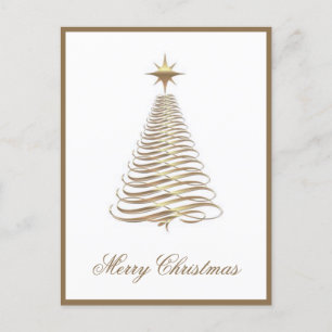 Chirstmas-kort för elegant Julgran Helgdag Helg Vykort