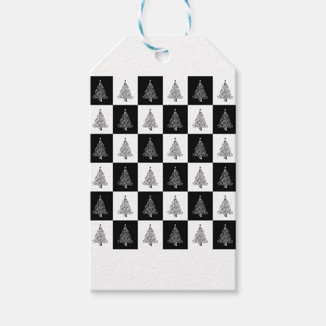 Chirstmas Träd Chess Presentetikett (Framsidan)