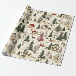 Chirstmas Vintage Village  Presentpapper