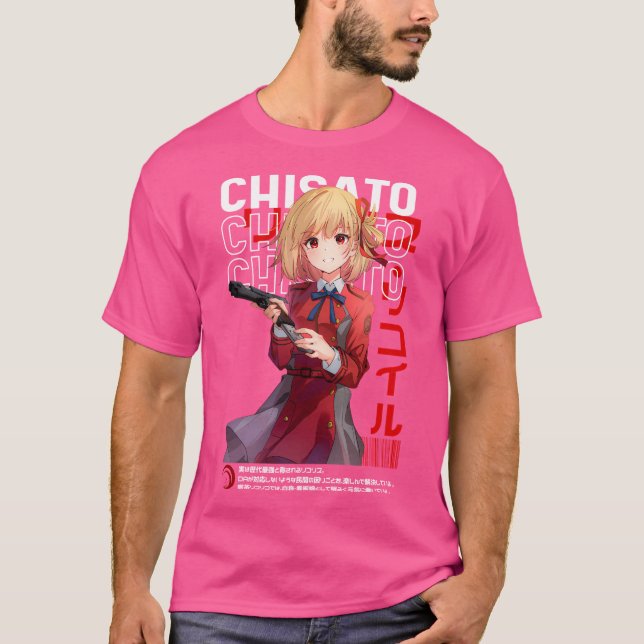 Chisato Nishikigi - Lycoris Recoil T Shirt (Framsida)