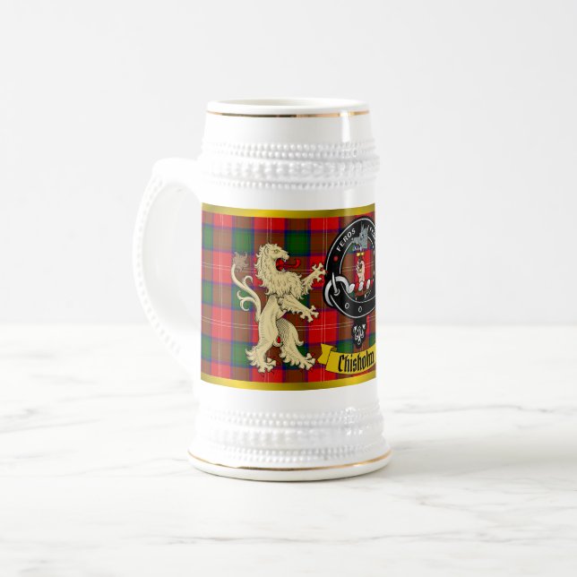 Chisholm Klan Badge & Wrap Around Tartan Sejdel (Framsida vänster)