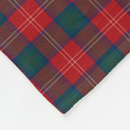 Chisholm Klan Tartan Red and Grönt Scottish Play Fleecefilt