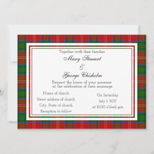 Chisholm Scottish Wedding Investigation Inbjudningar