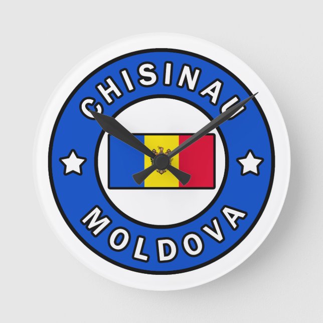 Chisinau Moldova Rund Klocka (Framsida)