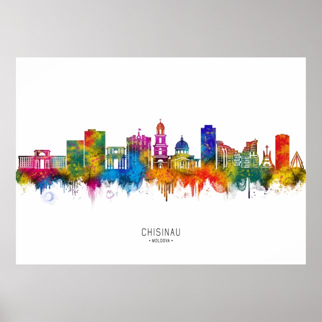 Chișinău Moldova Skyline Poster (Framsidan)
