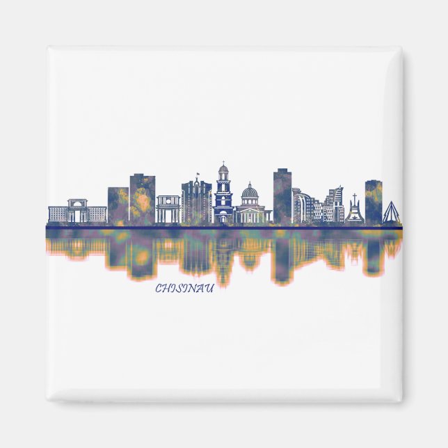 Chișinău Skyline Magnet (Framsidan)