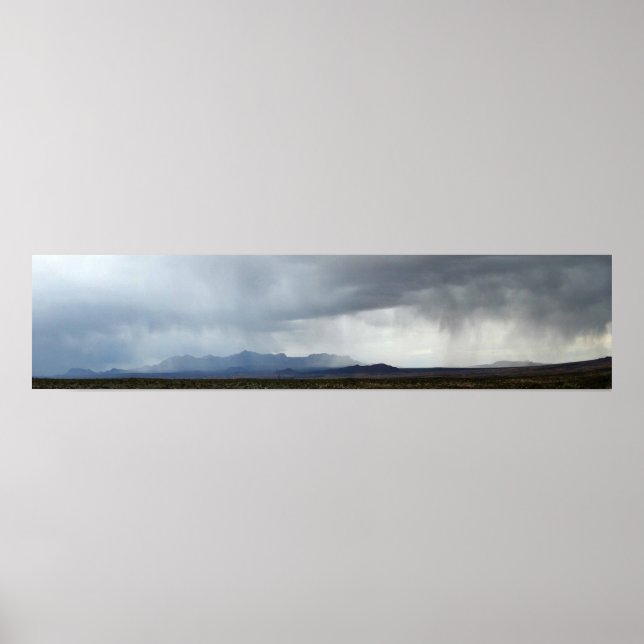 Chisos Mountain Rainstorm - Big Bend Poster (Framsidan)