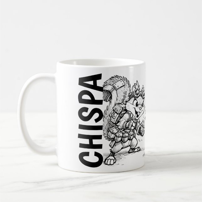 CHISPA & BOLO Steampunk Animal Mug Kaffemugg (Vänster)