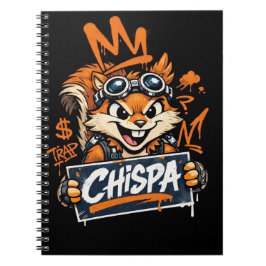 Chispa Graffiti Squirrel Spiral Notebook Anteckningsbok