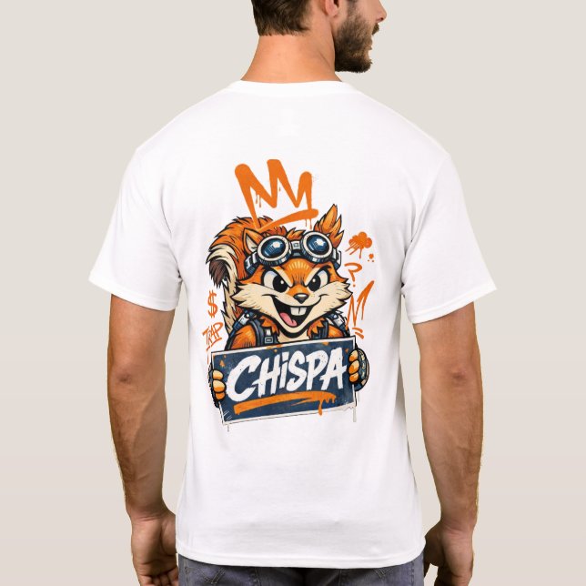 Chispa Graffiti Squirrel T-Shirt (Baksida)