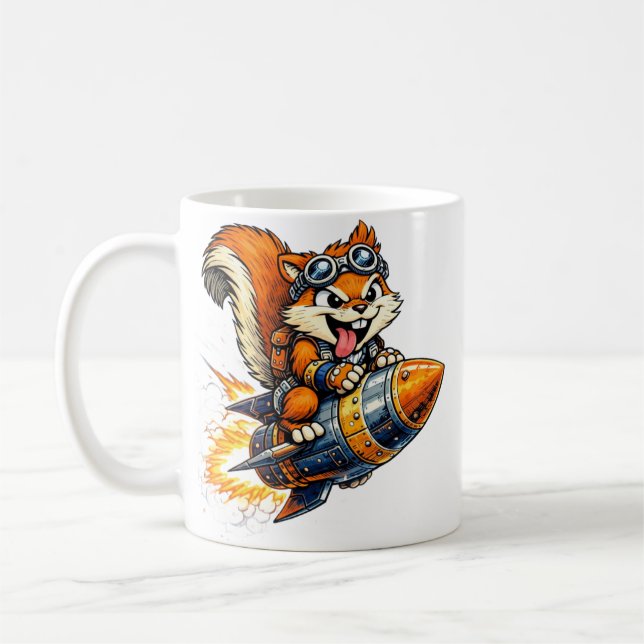 Chispa the Rocket Squirrel Mug Kaffemugg (Vänster)