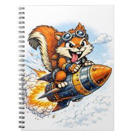 Chispa the Rocket Squirrel Spiral Notebook Anteckningsbok