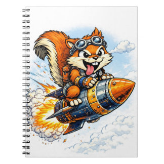 Chispa the Rocket Squirrel Spiral Notebook Anteckningsbok