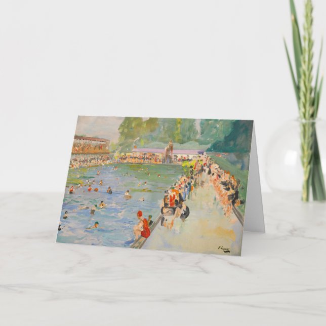 Chiswick Baths | Herr John Lavery Kort (Framsida)