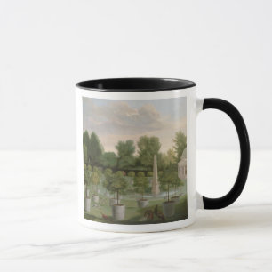Chiswick husträdgårdar (olja på kanfas) mugg