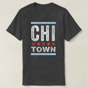 Chitown Chicago stadsflagga T Shirt