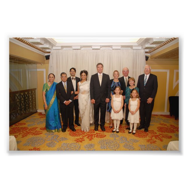 Chitra & Jeffrey: Bröllop Fototryck (Framsidan)