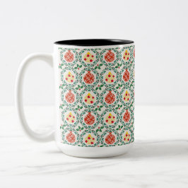 Chitsmas Floral Elegance Två-Tonad Mugg