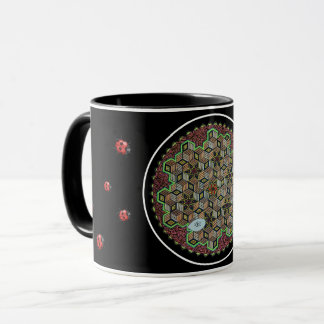 Chitta Vritti Nirodha (hand-drawn color) Mugg