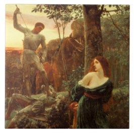 Chivalry (av Frank Dicksee) Kakelplatta