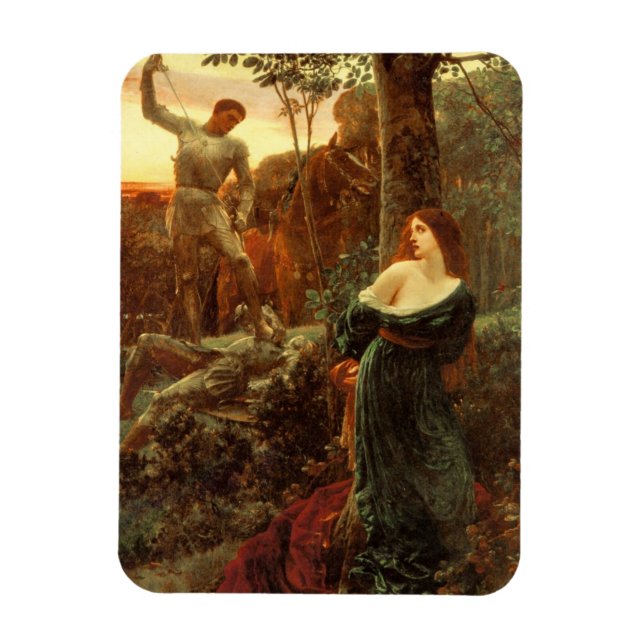 Chivalry (av Frank Dicksee) Magnet (Vertikal)