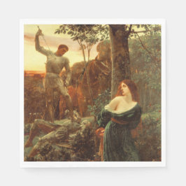 Chivalry (av Frank Dicksee) Pappersservett