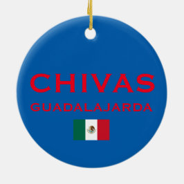Chivas (Guadalajara) beställnings- julprydnad Julgransprydnad Keramik