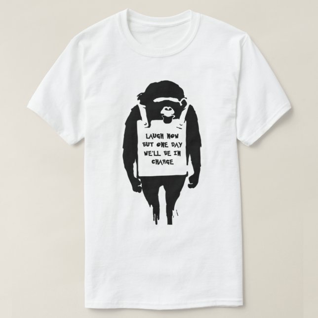 CHIVE Manar_s Banksy Laugh Now Tee , Gbond Appare (Design framsida)