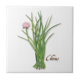 Chives Herb Ceramic Tile Kakelplatta