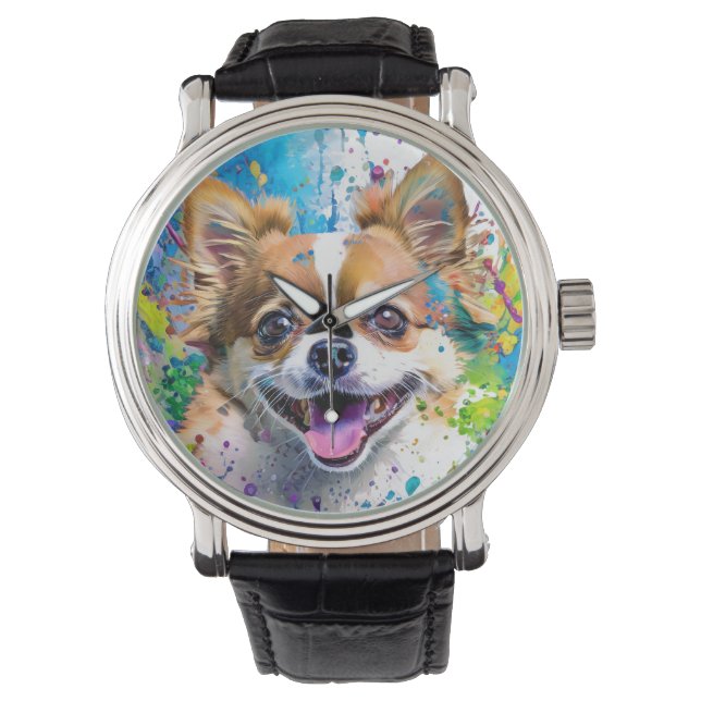 Chiwawa Hund Armbandsur (Framsida)