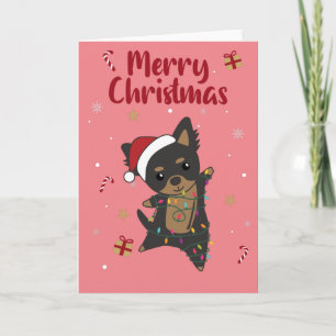 Chiwawa-Hund Winter Animals Hundar Card Kort