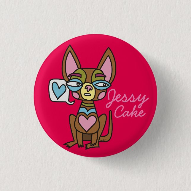 Chiwawa Jessy Cake Badge Knapp (Framsida)