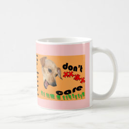 Chiweenie att bry sig inte kaffemugg