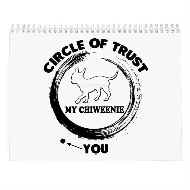 Chiweenie Calendar Gifts for Pappa Mamma Women Gra Kalender (Baksida)