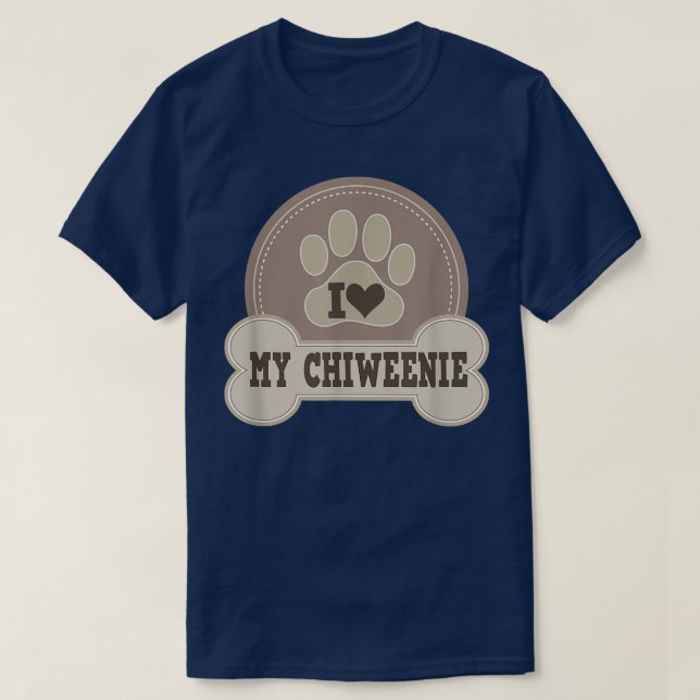 Chiweenie Hund älskare Pet Owner Gift T Shirt (Design framsida)